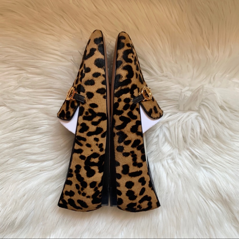 New! VERONICA BEARD Grier Haircalf Chain Loafers - Picture 3 of 9